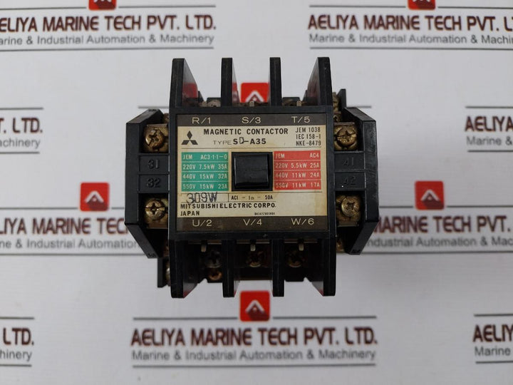 Mitsubishi Electric Sd-a35 Magnetic Contactor Bh342Z901H04 309W Dc 24V