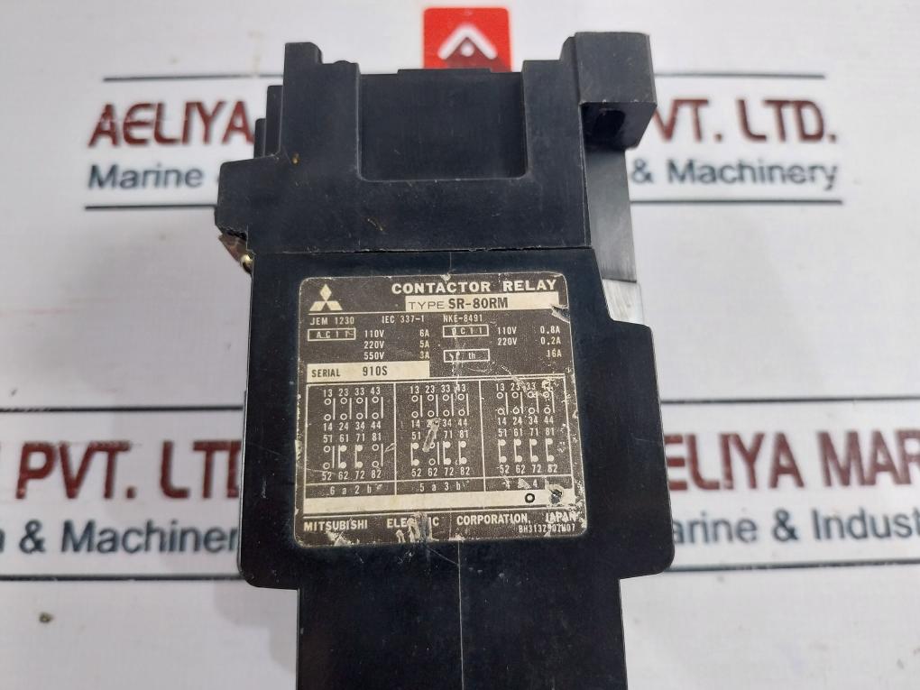 Mitsubishi Electric Sr-80Rm Control Relay Bh313Z907H07