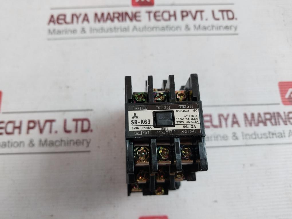 Mitsubishi Electric Sr-k63 Contactor Relay 16A 200V 50Hz 200-220V 60Hz Ac220V