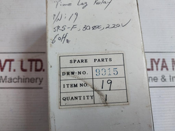 Mitsubishi Electric Srs-f Solid State Timer Ac100-110/200-220V 60Hz