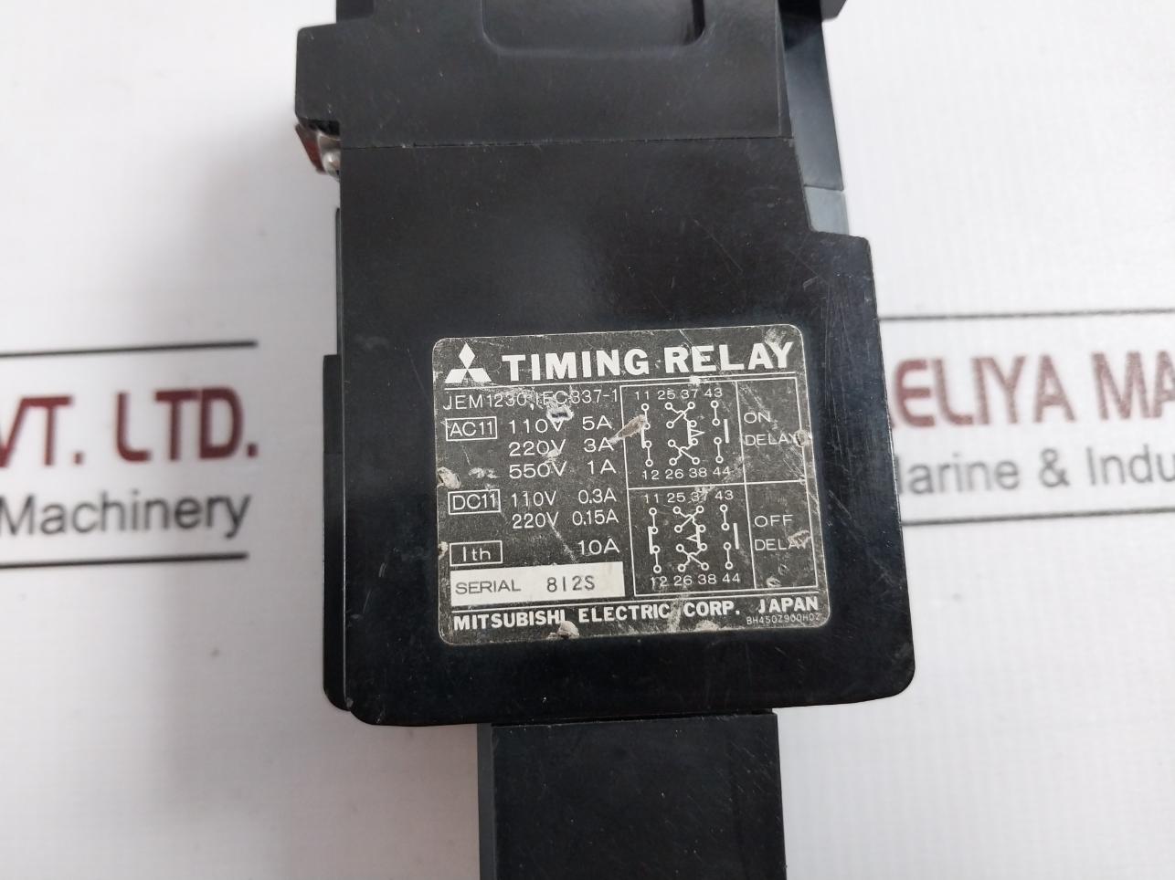 Mitsubishi Electric Srt-af Time Delay Relay 0.2-60 Sec Jem 1230 Iec 337-1 10A