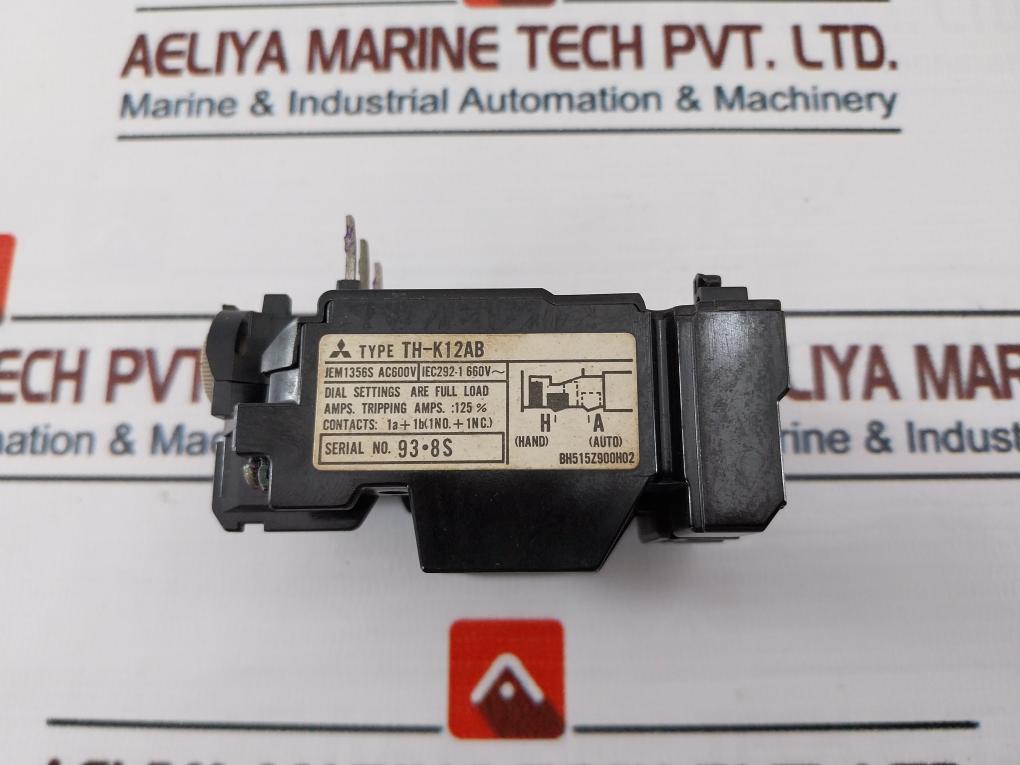 Mitsubishi Electric Th-k12Ab Thermal Overload Relay