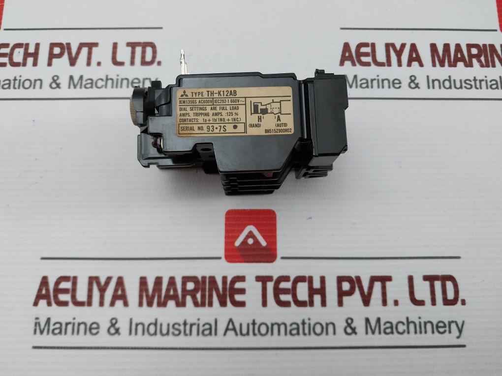 Mitsubishi Electric Th-k12Ab Thermal Overload Relay