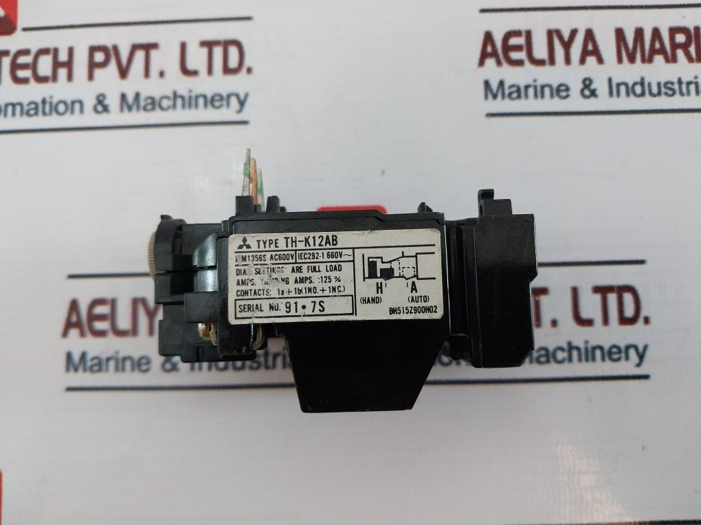 Mitsubishi Electric Th-k12Ab Thermal Overload Relay 660V~