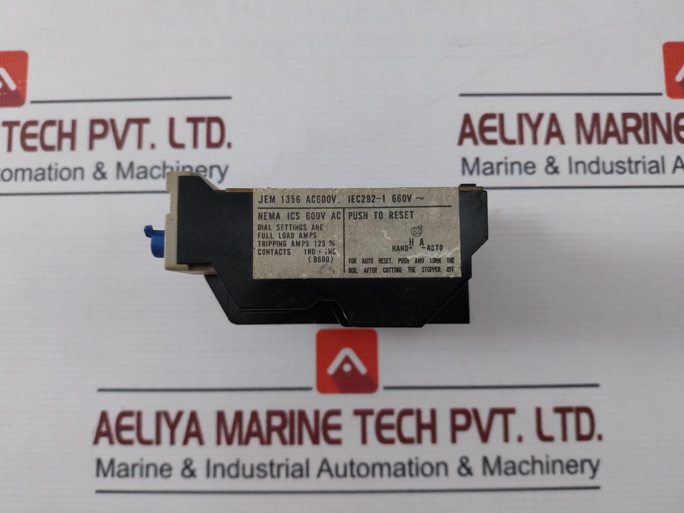 Mitsubishi Electric Th-k20 Thermal Overload Relay 600Vac 1No+1Nc 0.7-1.1 Rc.A