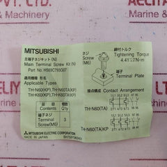 Mitsubishi Electric Th-n60 Thermal Overload Relay Bh755Y900H04 42A 34-50A