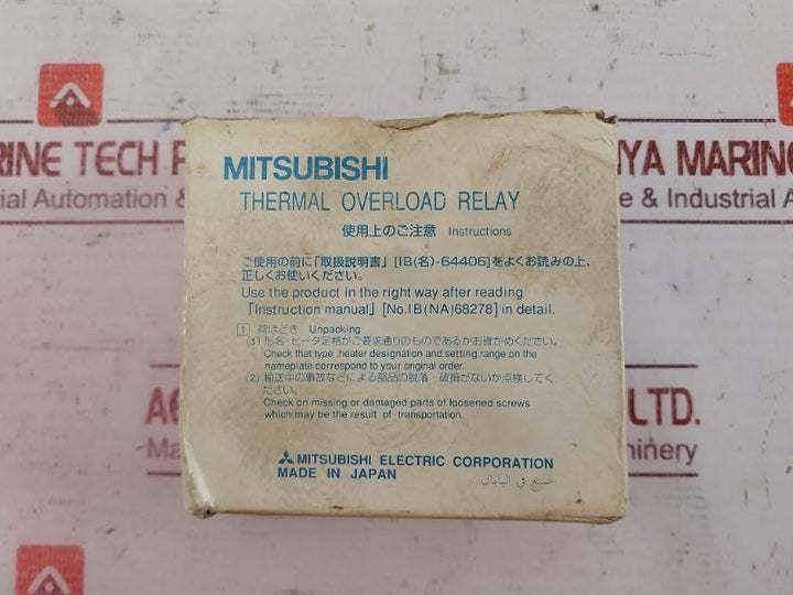 Mitsubishi Electric Th-n60 Thermal Overload Relay Bh755Y900H04 42A 34-50A
