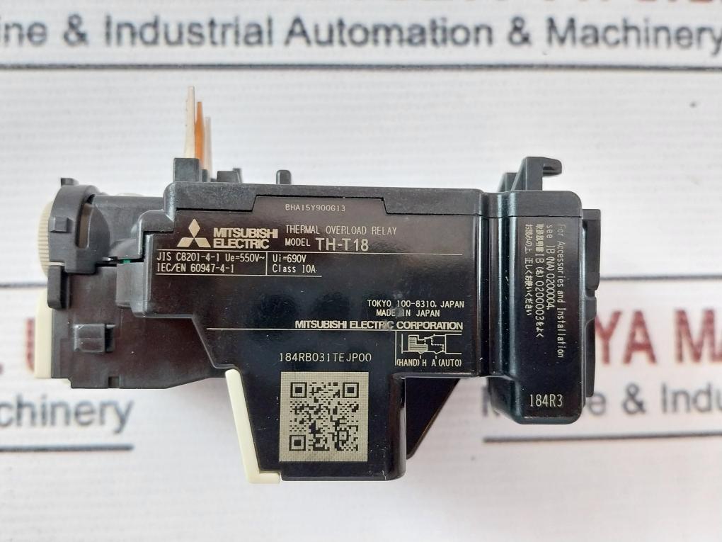 Mitsubishi Electric Th-t18 Thermal Overload Relay 10A 550V