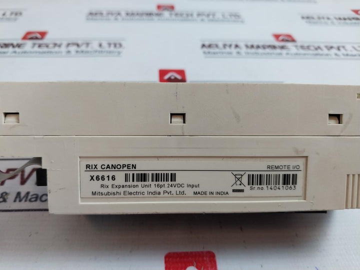 Mitsubishi Electric X6616 16pt Remote I/o Expansion Unit 24vdc