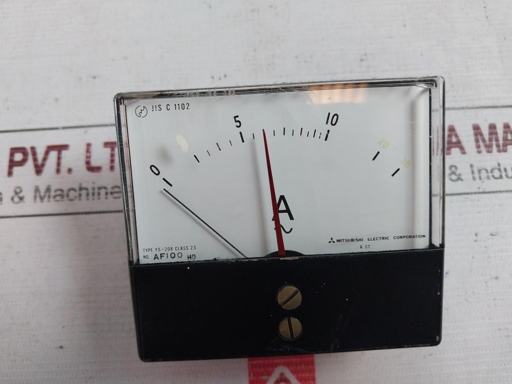 Mitsubishi Electric Ys-208 Ac Ammeter Af100 Hd Jis C 1102