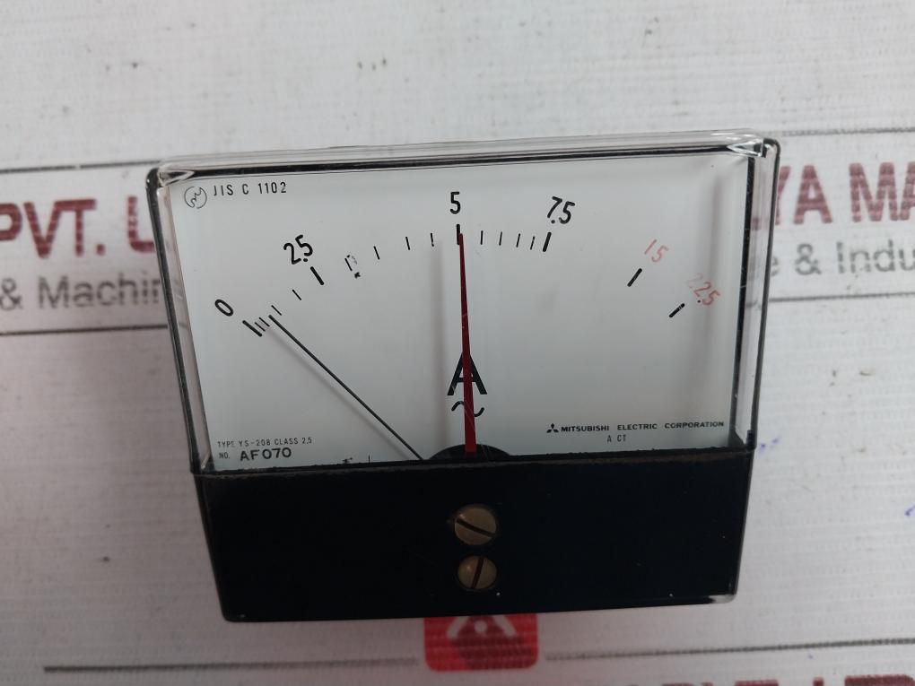 Mitsubishi Electric Ys-208 Ac Ammeter Jis C 1102 Af070