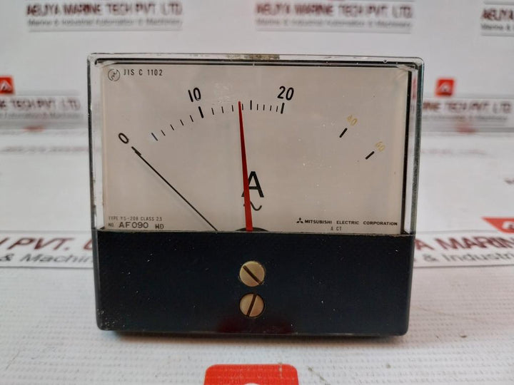 Mitsubishi Electric Ys-208 Ammeter 0-20/60 A~ Jis C 1102