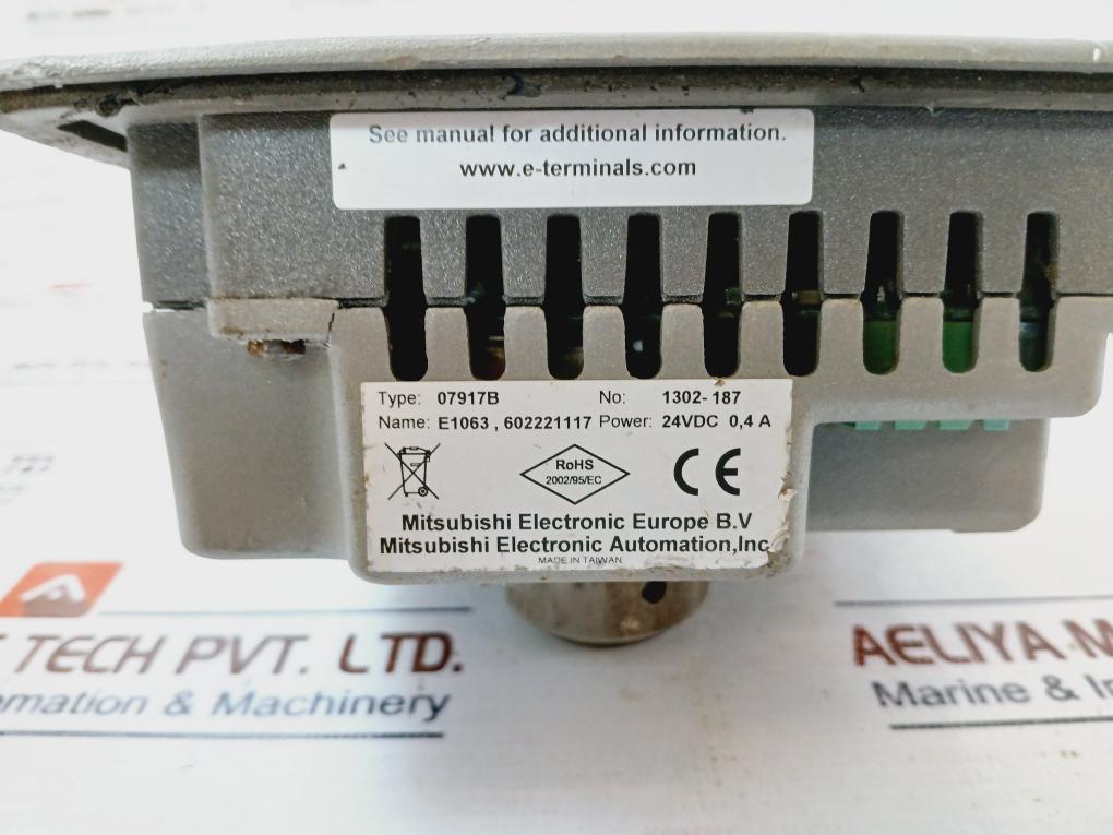 Mitsubishi Electronic E1063 Graphic Touch Hmi 24Vdc