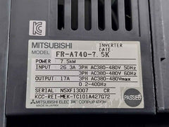 Mitsubishi Fr-a740-7.5K Inverter 7.5Kw 3Ph Ac380-480V 50Hz Fr-du07