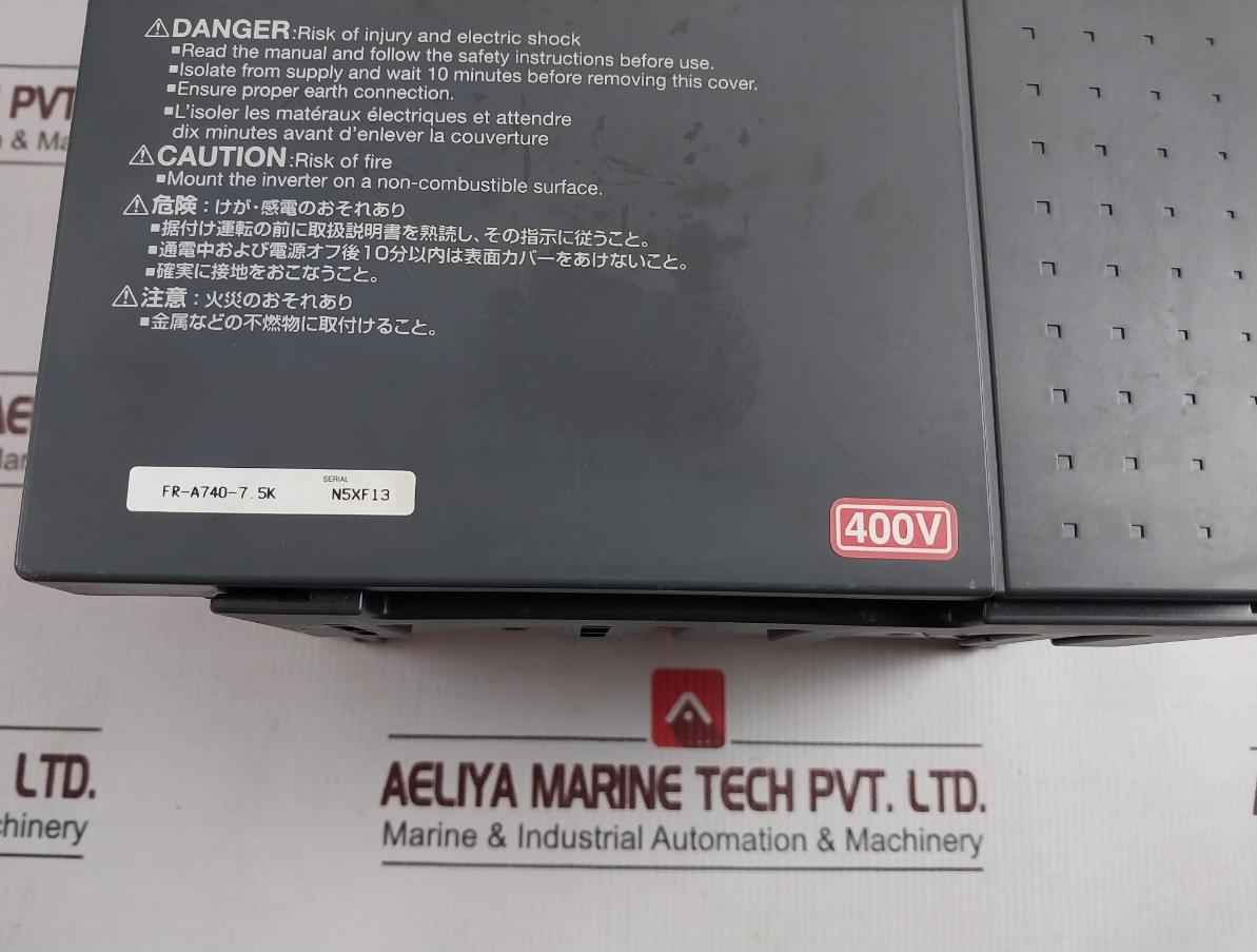 Mitsubishi Fr-a740-7.5K Inverter 7.5Kw 3Ph Ac380-480V 50Hz Fr-du07
