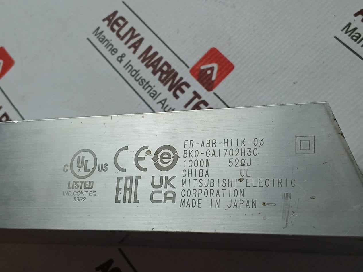 Mitsubishi Fr-abr-h11K-03 External High-duty Brake Resistor 1000W 52ΩJ