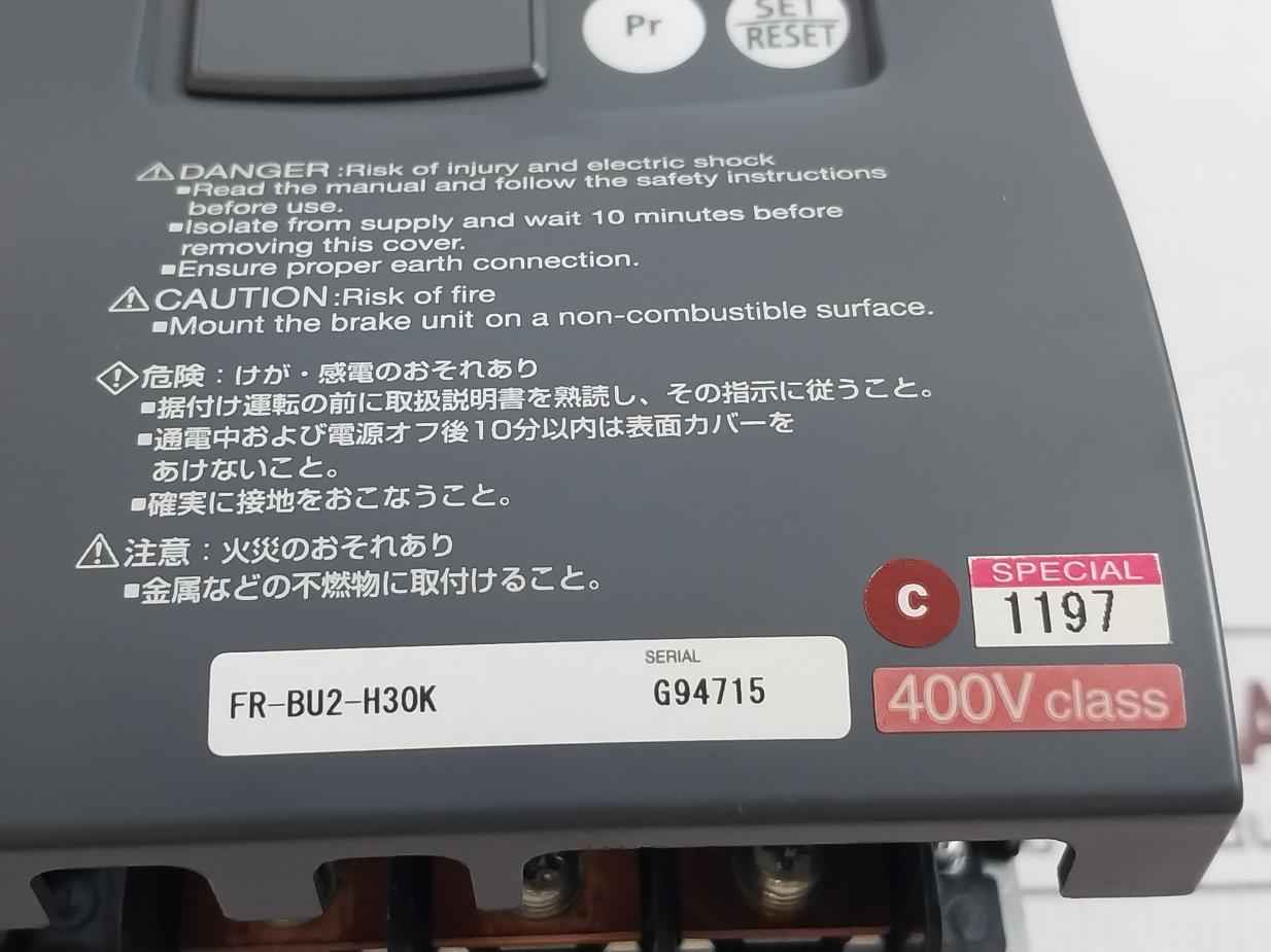 Mitsubishi Fr-bu2-h30k-60 Brake Resistor Unit Frqrol-bu2