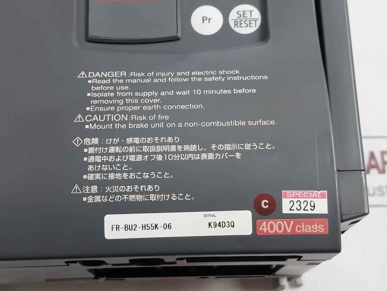 Mitsubishi Fr-bu2-h55K-06 Brake Unit For Inverter Dc800V Bc172D457H22