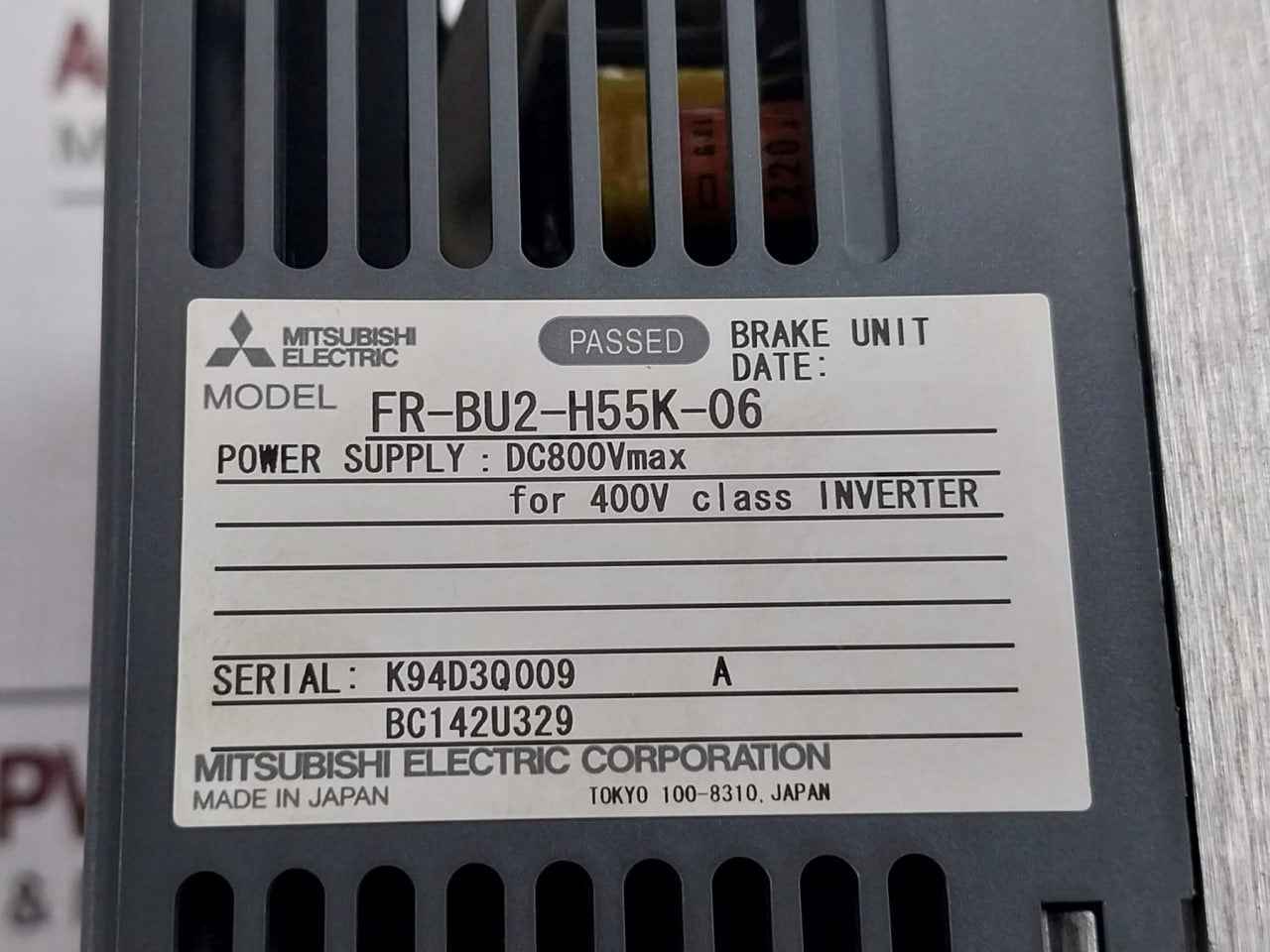 Mitsubishi Fr-bu2-h55K-06 Brake Unit For Inverter Dc800V Bc172D457H22