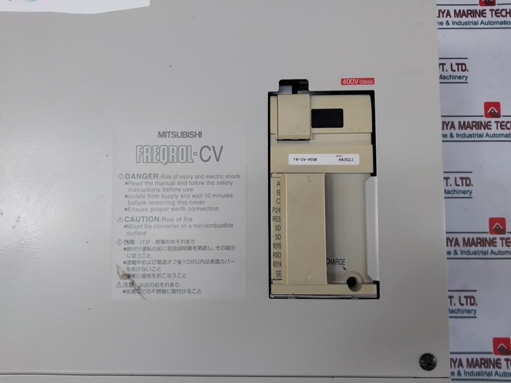 Mitsubishi FR-CV-H55K Transistorized Inverter 55kw 172A 3PH AC380-480V 50/60Hz