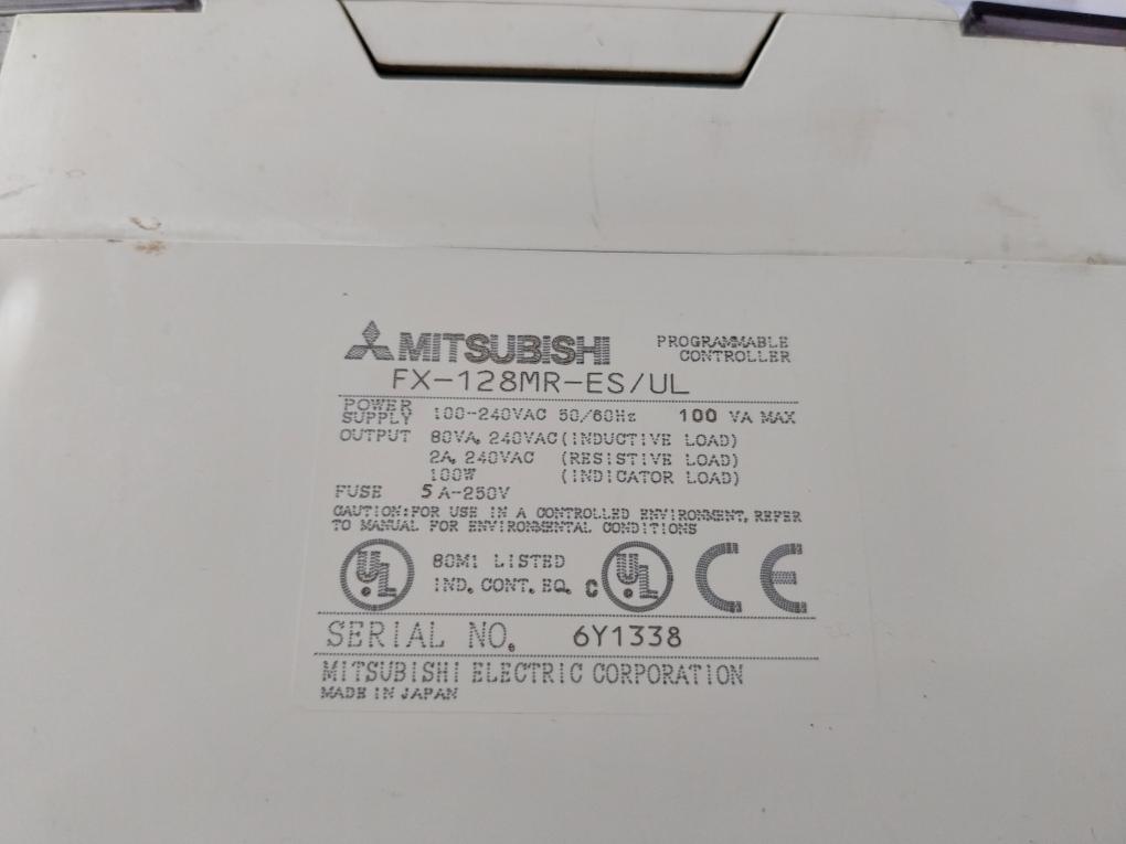 Mitsubishi Fx-128Mr-es/Ul Programmable Controller