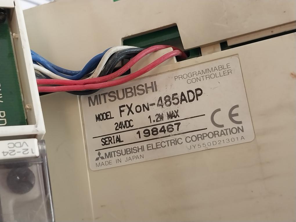 Mitsubishi Fx0N-8Eyr-es/Ul Programmable Controller Set Fx1N-60Mr-ds, 12-24Vdc