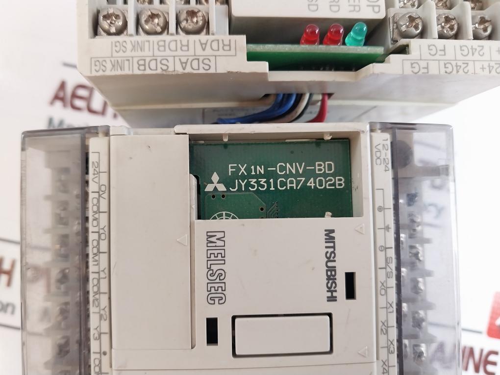 Mitsubishi Fx0N-8Eyr-es/Ul Programmable Controller Set Fx1N-60Mr-ds, 12-24Vdc