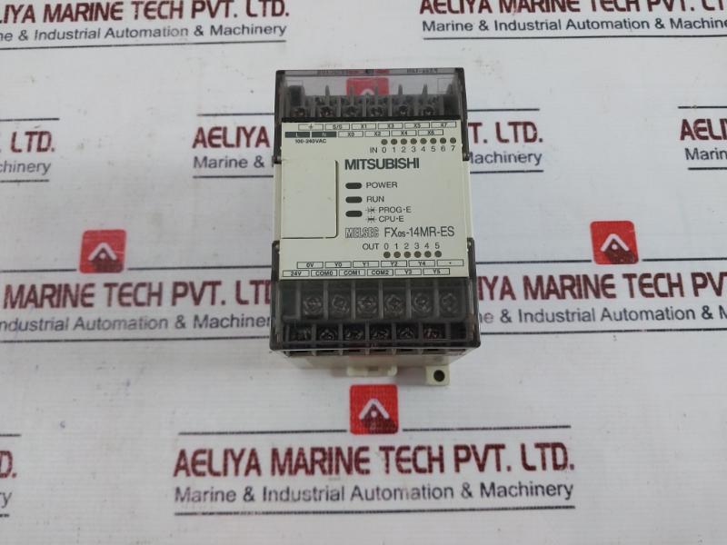 Mitsubishi Fx0S-14Mr-es/Ul Mixed Digital Input/Output Unit Module 100-240Vac