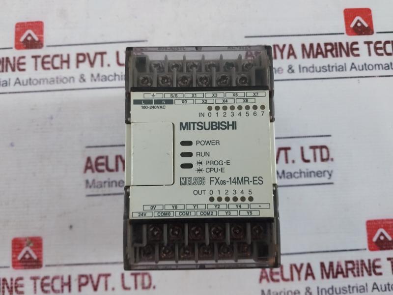 Mitsubishi Fx0S-14Mr-es/Ul Mixed Digital Input/Output Unit Module 100-240Vac