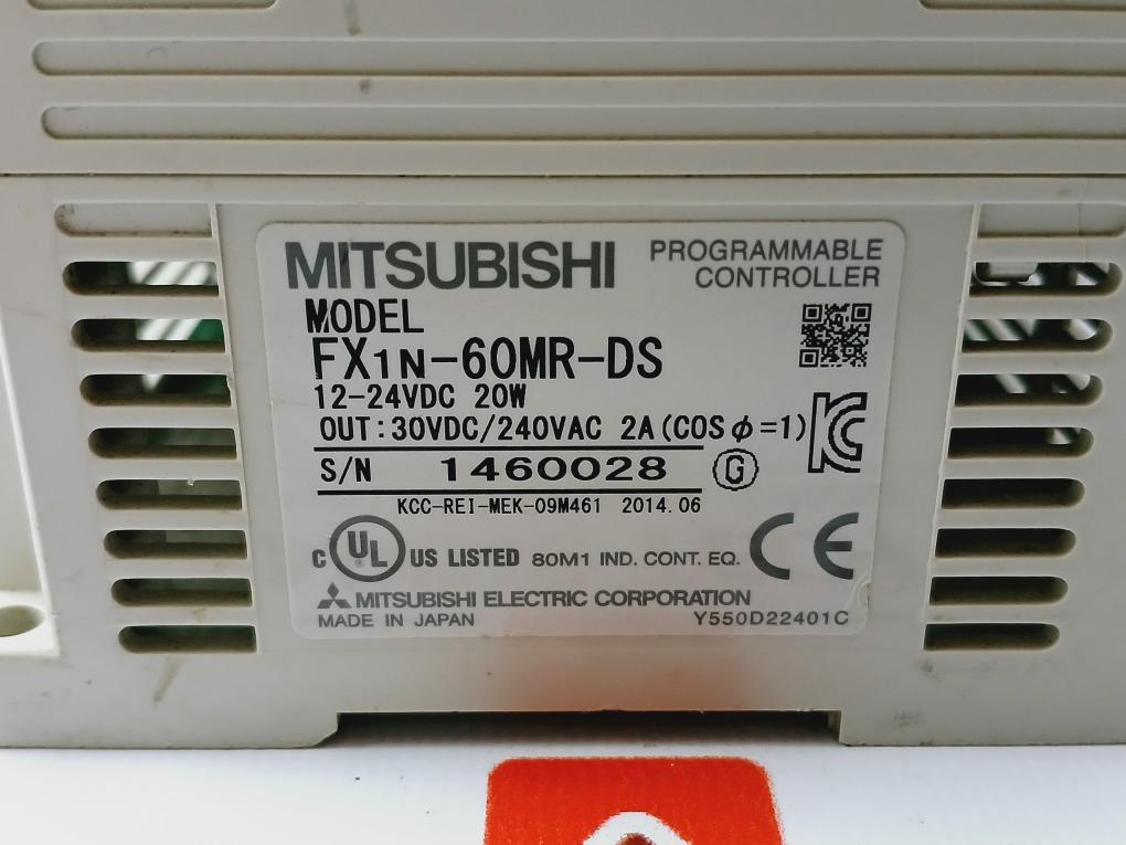 Mitsubishi Fx1n-60mr-ds Programmable Controller Y550d22401b