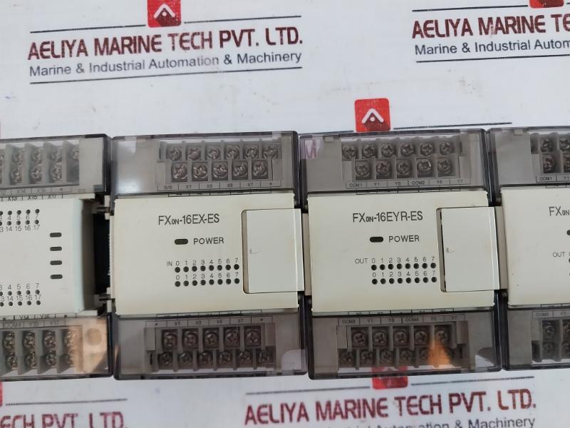 Mitsubishi Fx2N-32Mr-es/Ul,Fxon-16Ex-es/Ul,Fxon-16Eyr-es/Ul Plc Module Set