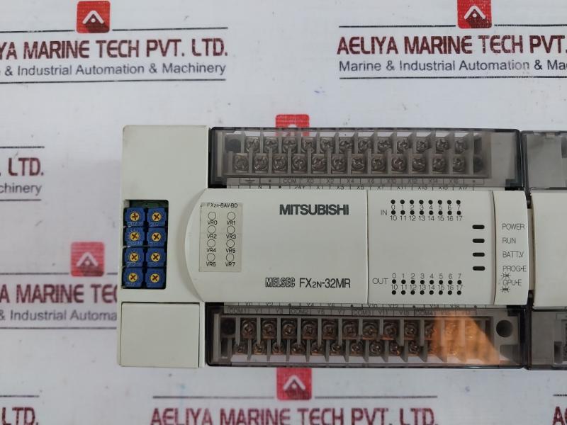 Mitsubishi Fx2N-32Mr,Fx0N-16Ex-es/Ul(Digital Input Unit),Fx0N-16Eyr-es/Ul(Digital Output Unit) Programmable Controller Set