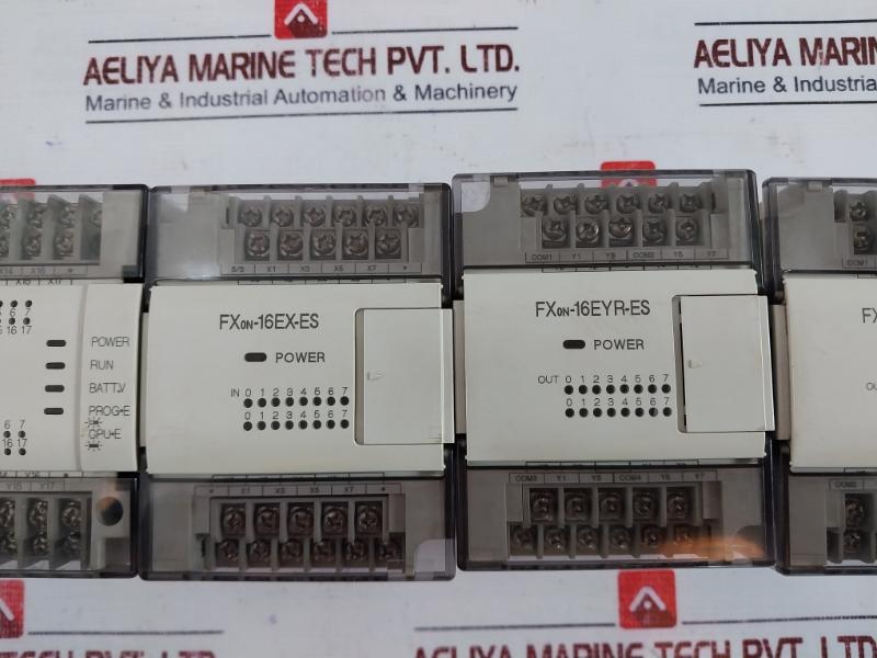 Mitsubishi Fx2N-32Mr,Fx0N-16Ex-es/Ul(Digital Input Unit),Fx0N-16Eyr-es/Ul(Digital Output Unit) Programmable Controller Set