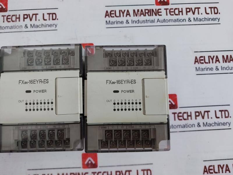Mitsubishi Fx2N-32Mr,Fx0N-16Ex-es/Ul(Digital Input Unit),Fx0N-16Eyr-es/Ul(Digital Output Unit) Programmable Controller Set