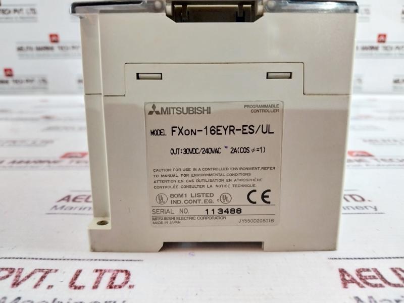 Mitsubishi Fx2N-32Mr,Fx0N-16Ex-es/Ul(Digital Input Unit),Fx0N-16Eyr-es/Ul(Digital Output Unit) Programmable Controller Set