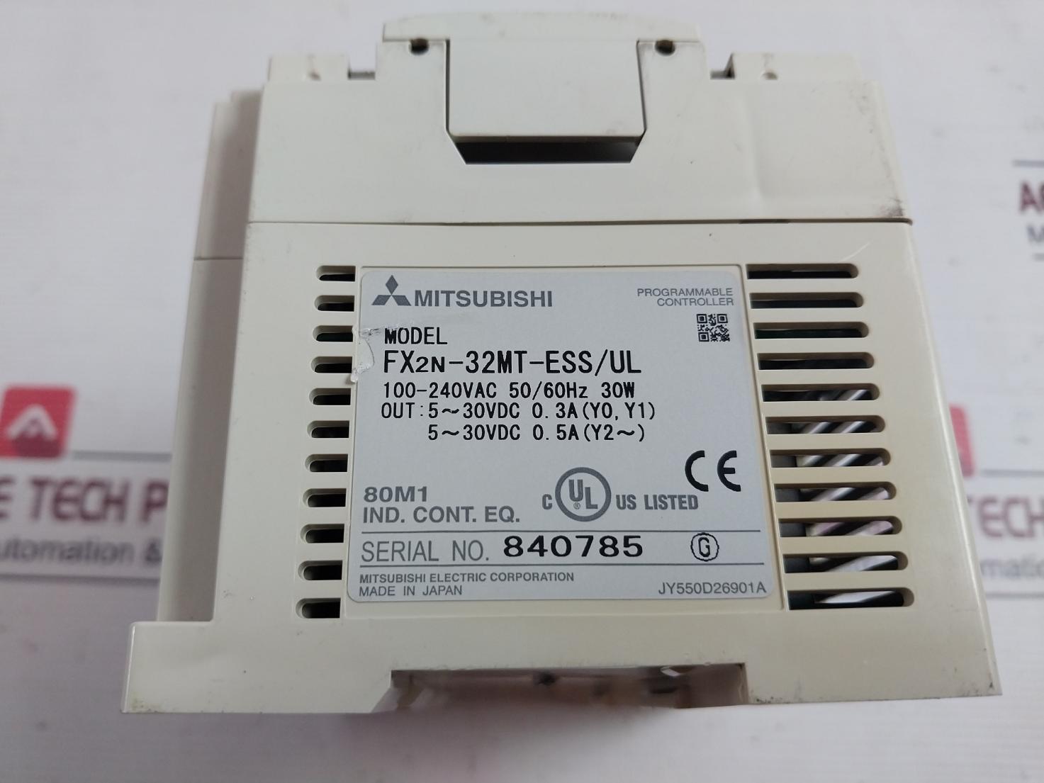 Mitsubishi Fx2N-32Mt Programmable Controller 100-240Vac 50/60Hz 30W
