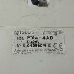 Mitsubishi Fx2N-4Ad Programmable Control Dc24V V3.10