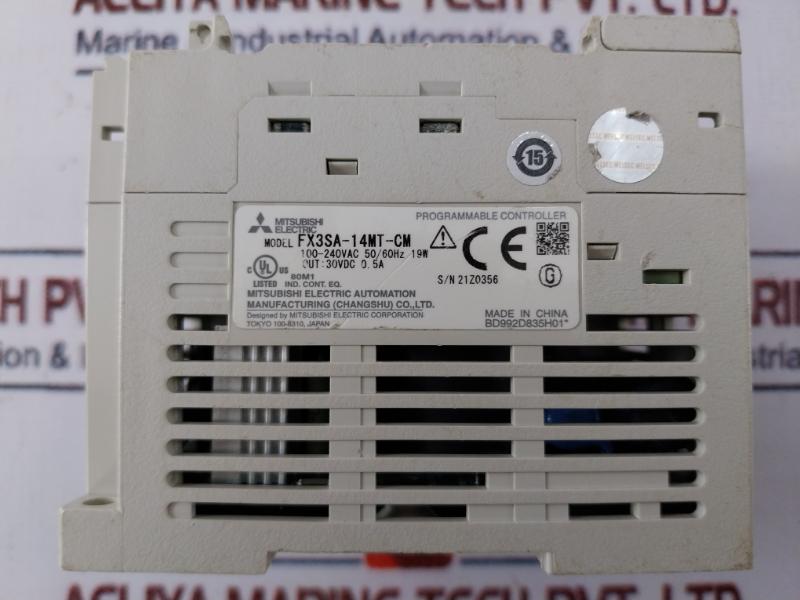Mitsubishi Fx3Sa-14Mt-cm Programmable Controller 30V Dc 0.5A