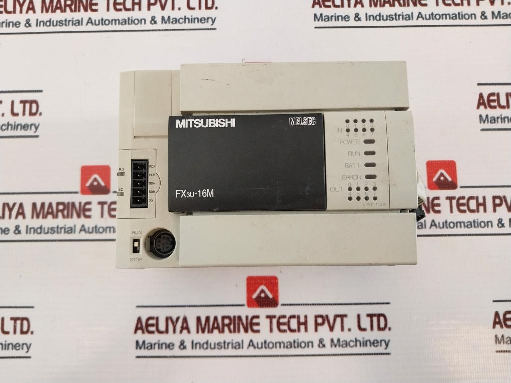 Mitsubishi Fx3U-16Mt/Ess Programmable Controller 100-240Vac 50/60Hz 30W