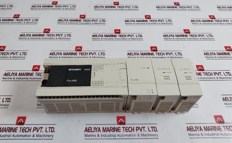 Mitsubishi Fx3g-60mt/dss,fx2n-4ad,fx2n-8eyr-es,fx2n-8ex Es Set Dc 24 V
