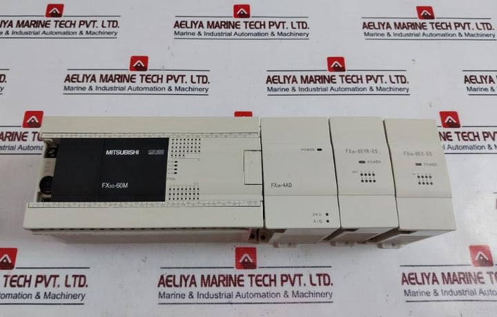 Mitsubishi Fx3g-60mt/dss,fx2n-4ad,fx2n-8eyr-es,fx2n-8ex Es Set Dc 24 V