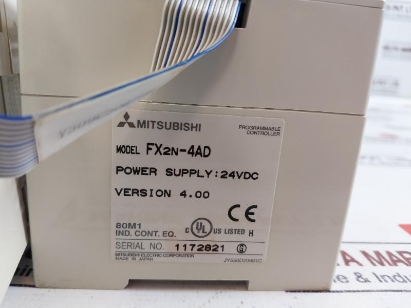 Mitsubishi Fx3g-60mt/dss,fx2n-4ad,fx2n-8eyr-es,fx2n-8ex Es Set Dc 24 V