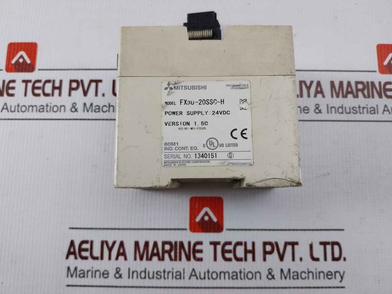 Mitsubishi Fx3u-20ssc-h Programmable Controller 24vdc-1.50