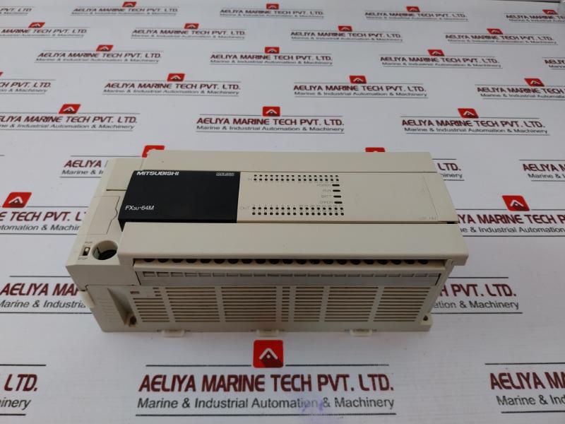 Mitsubishi Fx3u-64mr/ds Melsec All-in-one Power Supply Cpu I/o Main Unit 24vdc