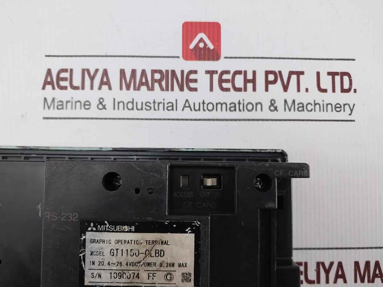 Mitsubishi Gt1150-qlbd Graphic Operation Terminal 24vdc (not Working)