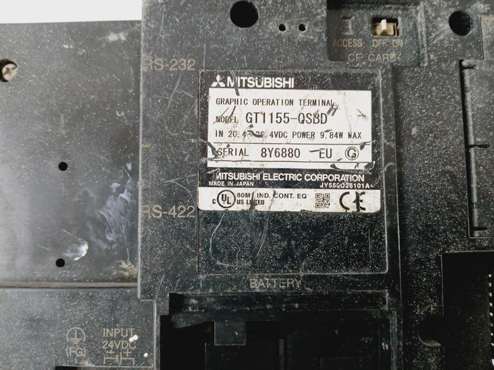 Mitsubishi Gt1155-qsbd Touch Panel Graphic Operation Terminal
