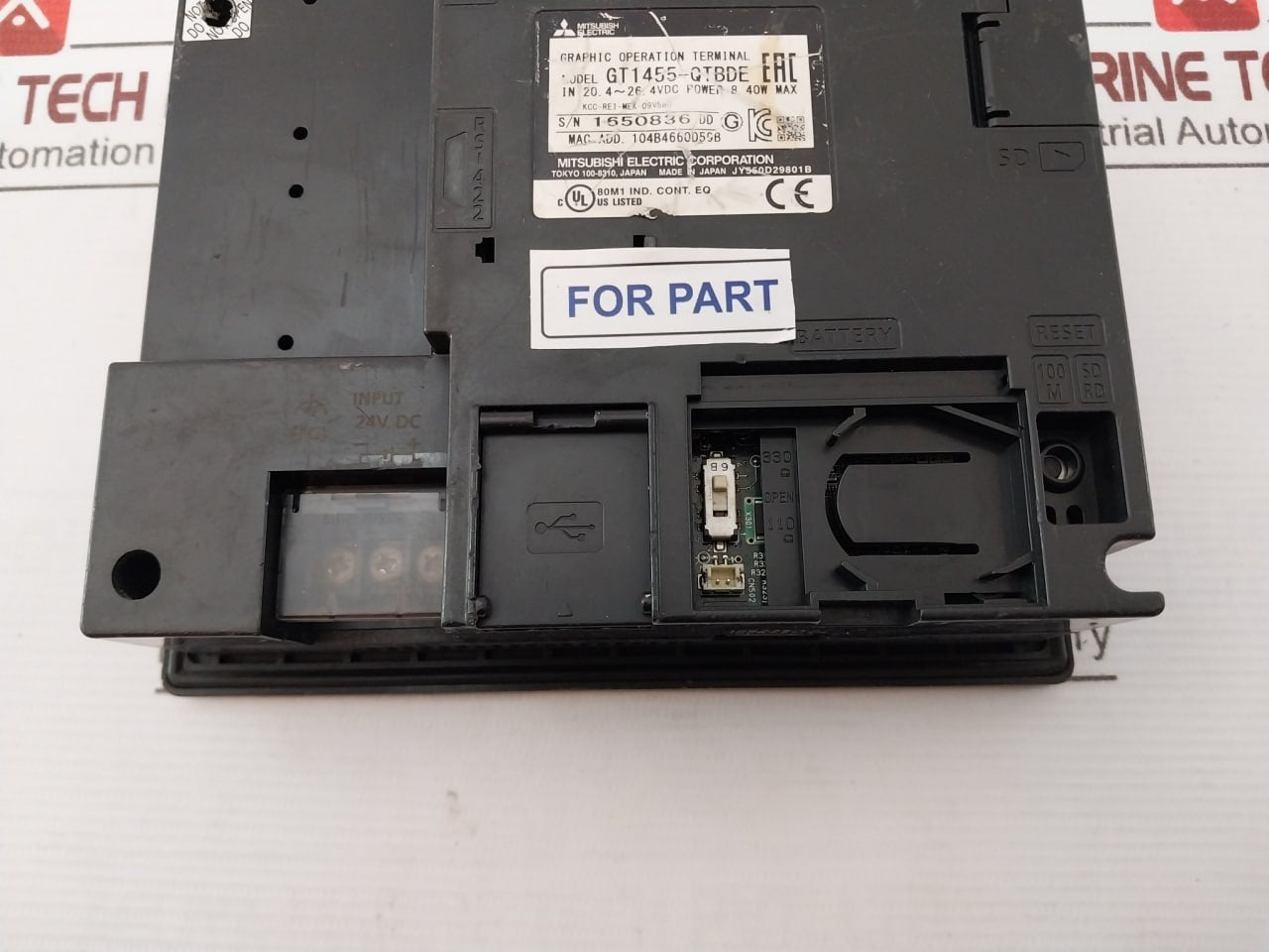 Mitsubishi Gt1455-qtbde Got1000 Graphic Operation Terminal 8.40W