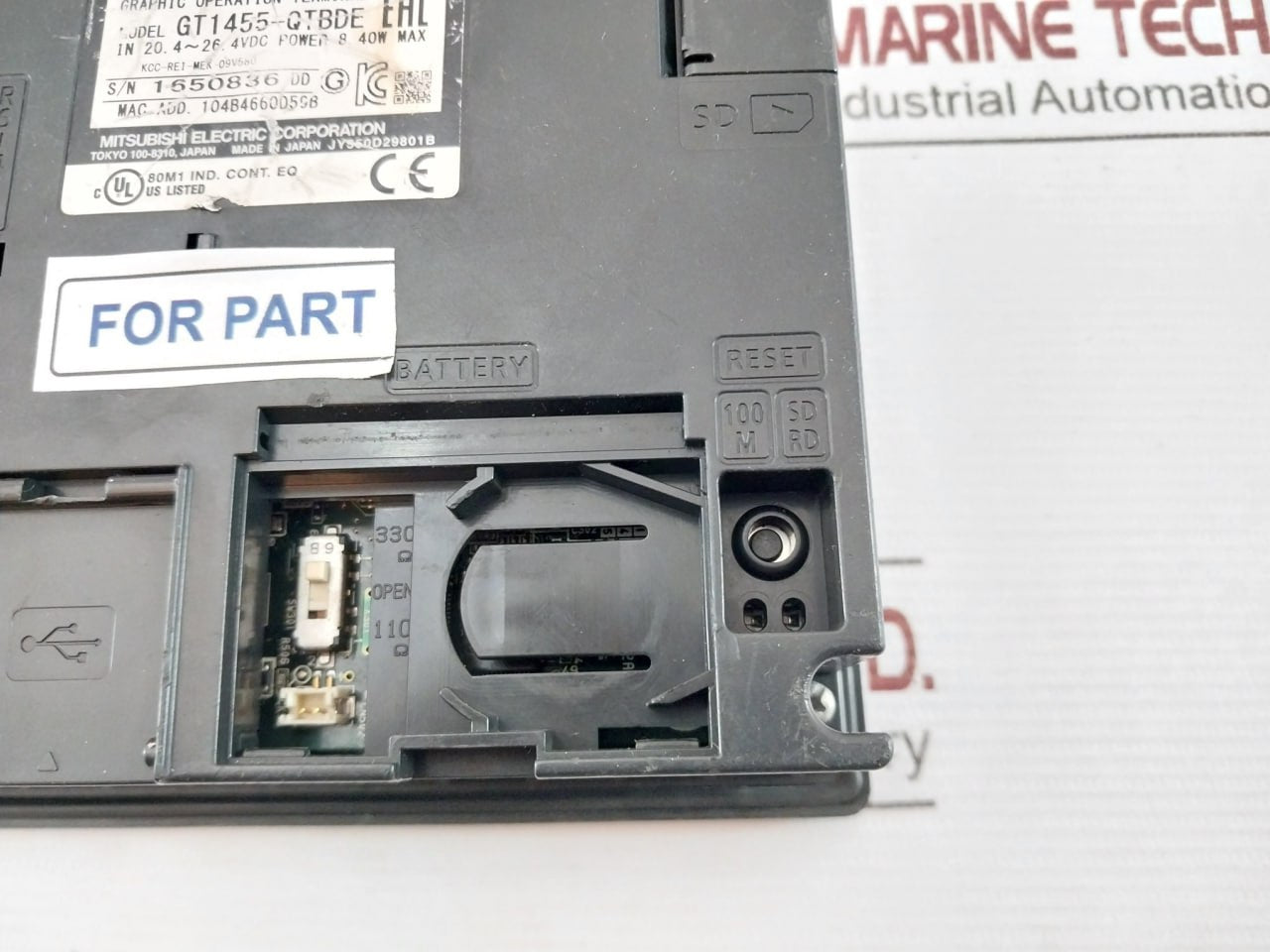 Mitsubishi Gt1455-qtbde Got1000 Graphic Operation Terminal 8.40W
