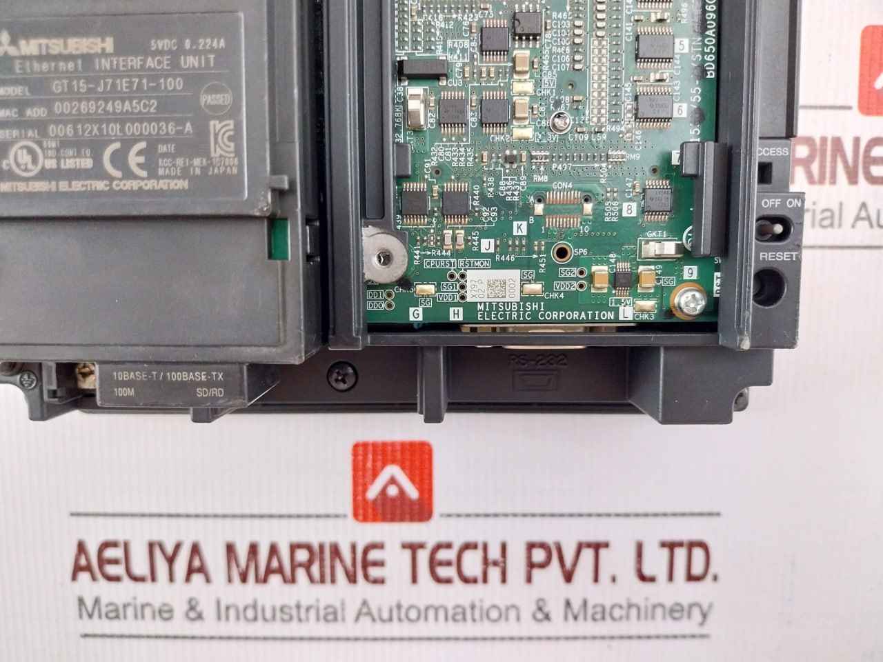 Mitsubishi Gt1555-qsbd Graphic Operation Terminal Got1000 24Vdc Power Max 17W