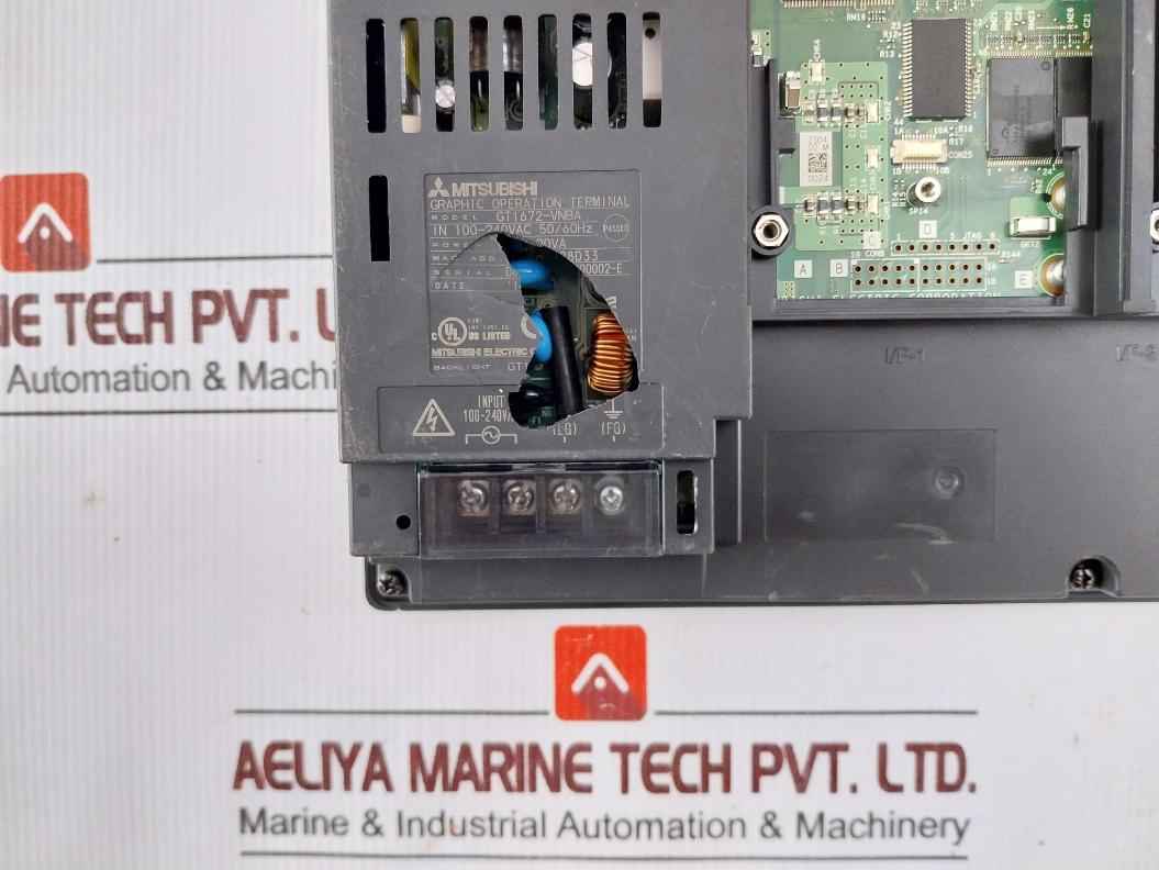 Mitsubishi Gt1672-vnba Operator Interface Touchscreen 240Vac 60Hz (Not Working)